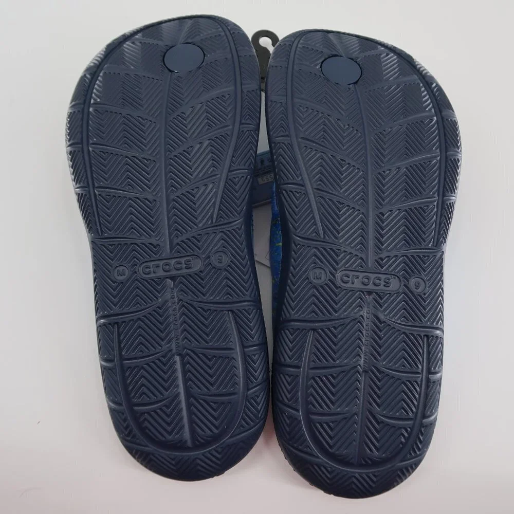 Crocs Men's Swiftwater Mossy Oak Coastal Wave Flip Flop 9